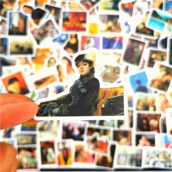 Famous Art Stickers Pack 104pcs Waterproof Aesthetic Vinyl Laptop Decals - Picture 5 of 8